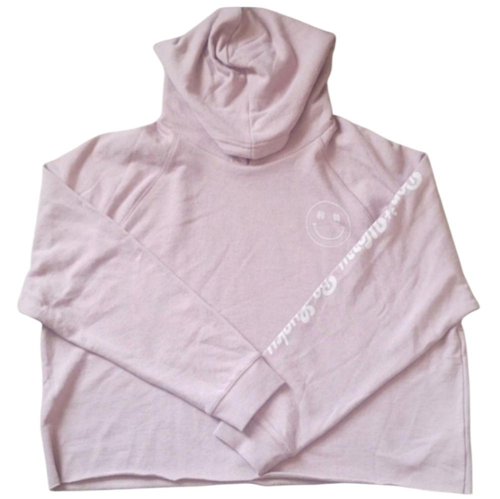 Lucky Brand Pink Crop Hoodie Size‎ L
